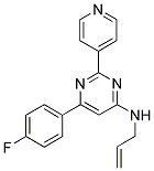 N-ALLYL-6-(4-FLUOROPHENYL)-2-PYRIDIN-4-YLPYRIMIDIN-4-AMINE Struktur