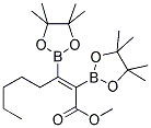 METHYL[CIS-2,3-BIS(4,4,5,5-TETRAMETHYL-1,3,2-DIOXABOROLAN-2-YL)]-2-OCTENOATE Struktur