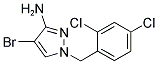 4-BROMO-1-(2,4-DICHLORO-BENZYL)-1H-PYRAZOL-3-YLAMINE Struktur