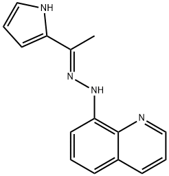 1-(1H-PYRROL-2-YL)-1-ETHANONE N-(8-QUINOLINYL)HYDRAZONE Struktur