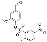 2-METHYL-5-NITRO-BENZENESULFONIC ACID 4-FORMYL-2-METHOXY-PHENYL ESTER Struktur