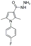 1-(4-FLUORO-PHENYL)-2,5-DIMETHYL-1H-PYRROLE-3-CARBOXYLIC ACID HYDRAZIDE Struktur