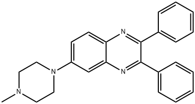 6-(4-METHYLPIPERAZINO)-2,3-DIPHENYLQUINOXALINE Struktur