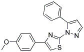 4-(4-METHOXYPHENYL)-2-(5-PHENYL-1H-PYRAZOL-1-YL)-1,3-THIAZOLE Struktur