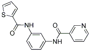 N-{3-[(THIEN-2-YLCARBONYL)AMINO]PHENYL}NICOTINAMIDE Struktur