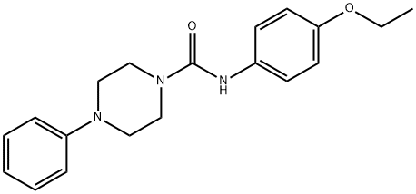 N-(4-ETHOXYPHENYL)(4-PHENYLPIPERAZINYL)FORMAMIDE Struktur