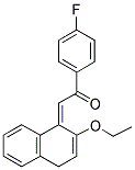 2-(2-ETHOXYNAPHTHYLIDENE)-4'-FLUOROACETOPHENONE Struktur