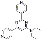 N,N-DIETHYL-2,6-DIPYRIDIN-4-YLPYRIMIDIN-4-AMINE Struktur