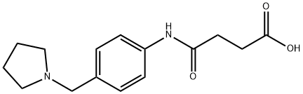 N-(4-PYRROLIDIN-1-YLMETHYL-PHENYL)-SUCCINAMIC ACID Struktur