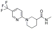 N-METHYL-1-(5-(TRIFLUOROMETHYL)PYRIDIN-2-YL)PIPERIDINE-3-CARBOXAMIDE Struktur