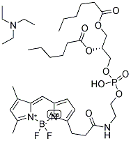 BODIPY(R) FL DICAPROYL PE, TRIETHYLAMMONIUM SALT Struktur