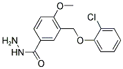 3-(2-CHLORO-PHENOXYMETHYL)-4-METHOXY-BENZOIC ACID HYDRAZIDE Struktur