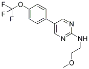 N-(2-METHOXYETHYL)-5-[4-(TRIFLUOROMETHOXY)PHENYL]PYRIMIDIN-2-AMINE Struktur