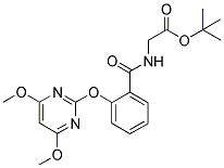 [2-[(4,6-DIMETHOXYPYRIMIDIN-2-YL)OXY]BENZAMIDO]ACETIC ACID, TERT-BUTYL ESTER Struktur