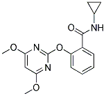 N-CYCLOPROPYL-2-[(4,6-DIMETHOXYPYRIMIDIN-2-YL)OXY]BENZAMIDE Struktur