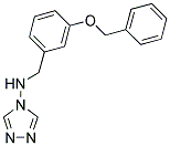 N-(3-(BENZYLOXY)BENZYL)-4H-1,2,4-TRIAZOL-4-AMINE Struktur