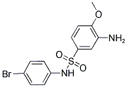 3-AMINO-N-(4-BROMO-PHENYL)-4-METHOXY-BENZENESULFONAMIDE Struktur