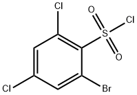 2-BROMO-4,6-DICHLOROBENZENESULFONYL CHLORIDE Struktur