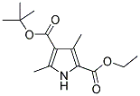 3,5-DIMETHYL-1H-PYRROLE-2,4-DICARBOXYLIC ACID 4-TERT-BUTYL ESTER 2-ETHYL ESTER Struktur