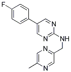 5-(4-FLUOROPHENYL)-N-[(5-METHYLPYRAZIN-2-YL)METHYL]PYRIMIDIN-2-AMINE Struktur