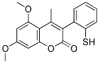 5,7-DIMETHOXY-4-METHYL-3-(2-THIOPHENYL)COUMARIN Struktur