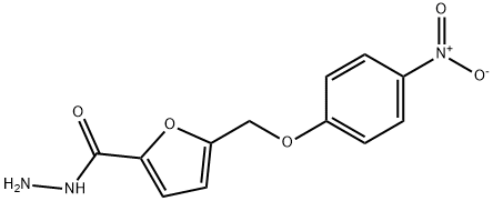 5-(4-NITRO-PHENOXYMETHYL)-FURAN-2-CARBOXYLIC ACID HYDRAZIDE Struktur