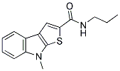 8-METHYL-N-PROPYL-8H-THIENO[2,3-B]INDOLE-2-CARBOXAMIDE Struktur