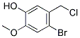 4-BROMO-5-(CHLOROMETHYL)-2-METHOXYPHENOL Struktur