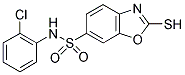 2-MERCAPTO-BENZOOXAZOLE-6-SULFONIC ACID (2-CHLORO-PHENYL)-AMIDE Struktur