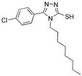 5-(4-CHLORO-PHENYL)-4-OCTYL-4H-[1,2,4]TRIAZOLE-3-THIOL Struktur