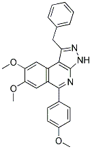 1-BENZYL-7,8-DIMETHOXY-5-(4-METHOXYPHENYL)-3H-PYRAZOLO[3,4-C]ISOQUINOLINE Struktur