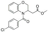 METHYL 2-[4-(4-CHLOROBENZOYL)-3,4-DIHYDRO-2H-1,4-BENZOXAZIN-3-YL]ACETATE Struktur