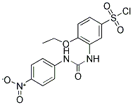 4-ETHOXY-3-[3-(4-NITRO-PHENYL)-UREIDO]-BENZENE SULFONYL CHLORIDE Struktur