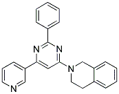 2-(2-PHENYL-6-PYRIDIN-3-YLPYRIMIDIN-4-YL)-1,2,3,4-TETRAHYDROISOQUINOLINE Struktur