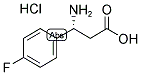 (R)-3-AMINO-3-(4-FLUORO-PHENYL)-PROPANOIC ACID HYDROCHLORIDE Struktur