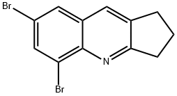 5,7-DIBROMO-2,3-DIHYDRO-1H-CYCLOPENTA[B]QUINOLINE Struktur