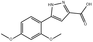 5-(2,4-DIMETHOXY-PHENYL)-2H-PYRAZOLE-3-CARBOXYLIC ACID Struktur