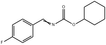 (4-FLUORO-BENZYLIDENE)-CARBAMIC ACID CYCLOHEXYL ESTER Struktur