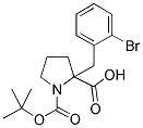 BOC-ALPHA-(2-BROMOBENZYL)-(D,L)-PROLINE Struktur