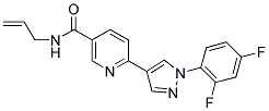 N-ALLYL-6-[1-(2,4-DIFLUOROPHENYL)-1H-PYRAZOL-4-YL]NICOTINAMIDE Struktur