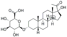 17-ALPHA-HYDROXYPREGNANOLONE GLUCURONIDE Struktur