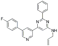 N-ALLYL-6-[5-(4-FLUOROPHENYL)PYRIDIN-3-YL]-2-PHENYLPYRIMIDIN-4-AMINE Struktur