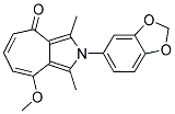 2-(1,3-BENZODIOXOL-5-YL)-8-METHOXY-1,3-DIMETHYLCYCLOHEPTA[C]PYRROL-4(2H)-ONE Struktur