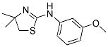 (4,4-DIMETHYL-4,5-DIHYDRO-THIAZOL-2-YL)-(3-METHOXY-PHENYL)-AMINE Struktur