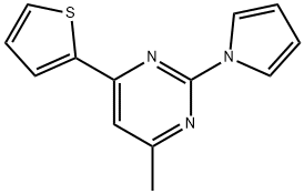 4-METHYL-2-(1H-PYRROL-1-YL)-6-(2-THIENYL)PYRIMIDINE Struktur