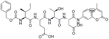 7-AMINO-4-METHYLCOUMARIN, N-CBZ-L-ISOLEUCYL-L-GLUTAMYL-L-THREONYL-L-ASPARTIC ACID AMIDE Struktur