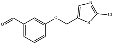 3-[(2-CHLORO-1,3-THIAZOL-5-YL)METHOXY]BENZENECARBALDEHYDE Struktur