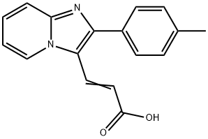 3-(2-P-TOLYL-IMIDAZO[1,2-A]PYRIDIN-3-YL)-ACRYLIC ACID Struktur