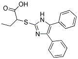 2-[(4,5-DIPHENYL-1H-IMIDAZOL-2-YL)THIO]BUTANOIC ACID Struktur