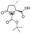 BOC-(2S, 3S)-PYROGLUT(3-ME) Struktur